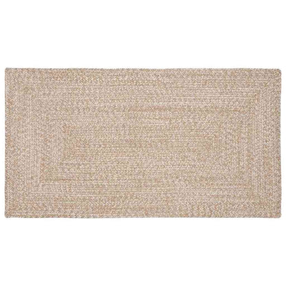 vidaXL Area Rugs Natural and White 60 x 110 cm Jute