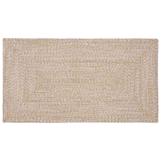vidaXL Area Rugs Natural and White 80 x 150 cm Jute