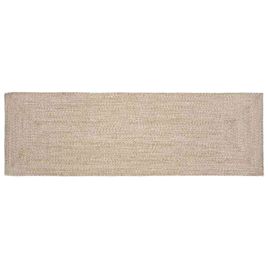 vidaXL Area Rugs Natural and White 80 x 250 cm Jute