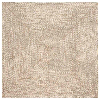 vidaXL Area Rugs Natural and White 120 x 120 cm Jute