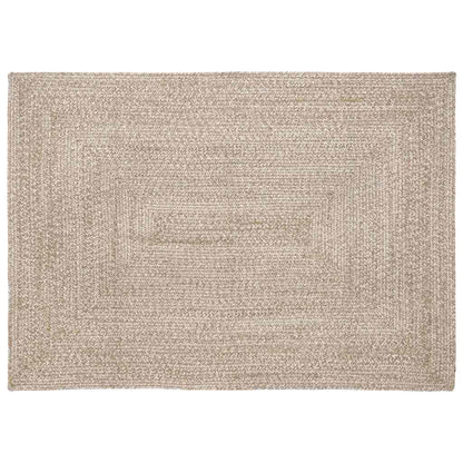 vidaXL Area Rugs Natural and White 140 x 200 cm Jute