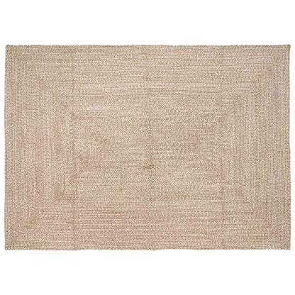vidaXL Area Rugs Natural and White 160 x 230 cm Jute