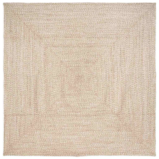 vidaXL Area Rugs Natural and White 240 x 240 cm Jute