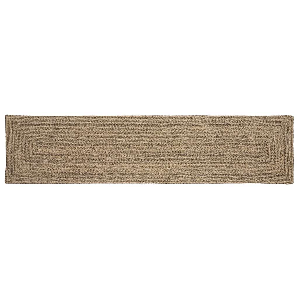vidaXL Area Rugs Natural and Black 60 x 200 cm Jute