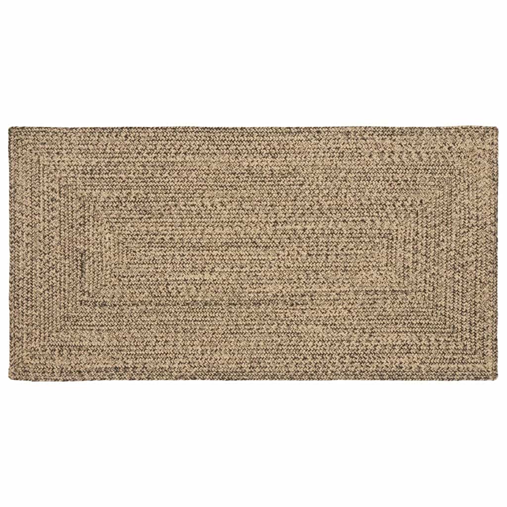 vidaXL Area Rugs Natural and Black 80 x 150 cm Jute