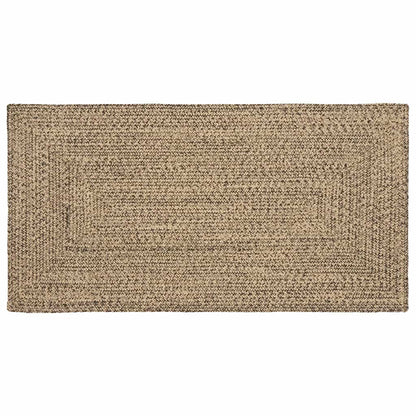 vidaXL Area Rugs Natural and Black 80 x 150 cm Jute