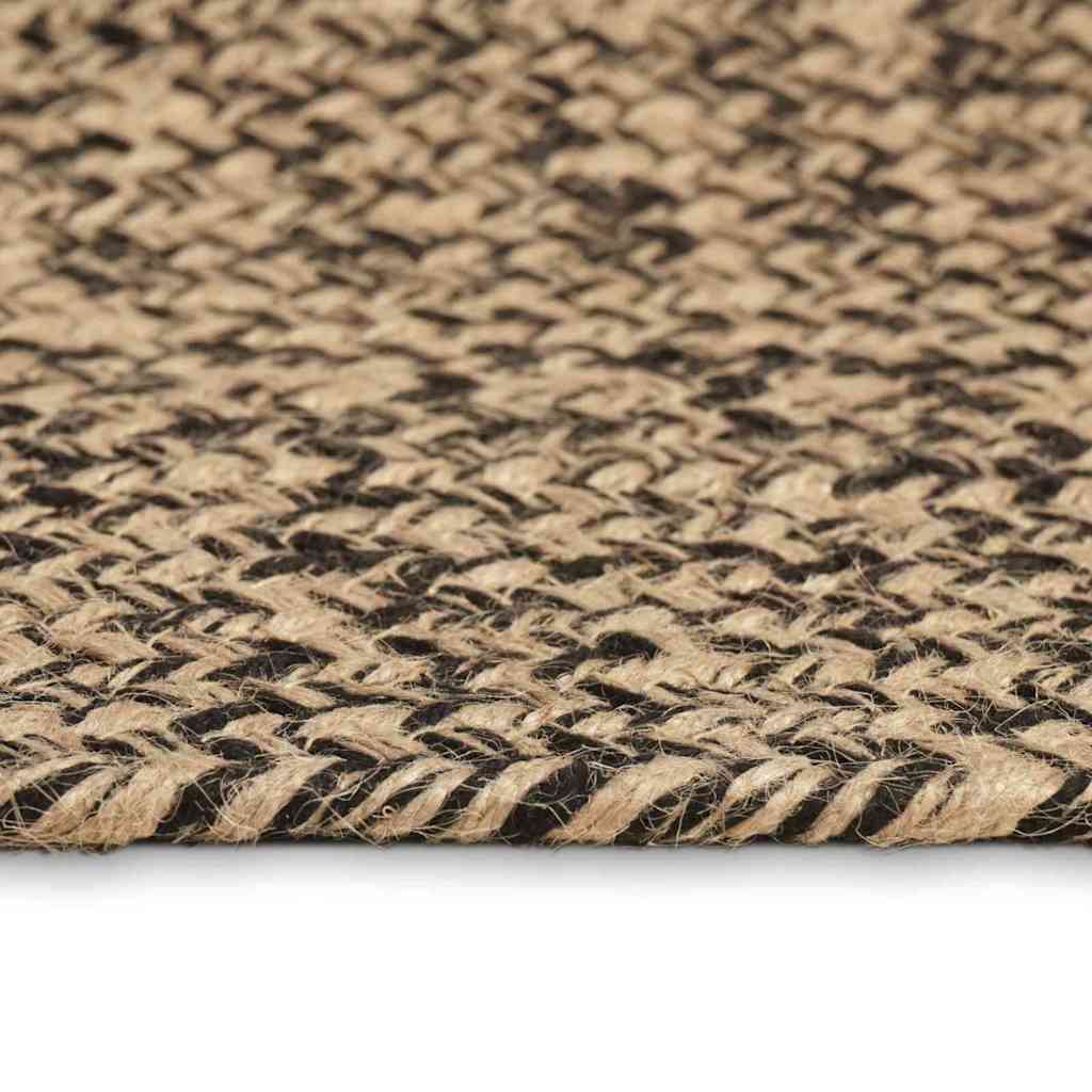 vidaXL Area Rugs Natural and Black 80 x 250 cm Jute