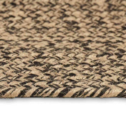 vidaXL Area Rugs Natural and Black 80 x 250 cm Jute