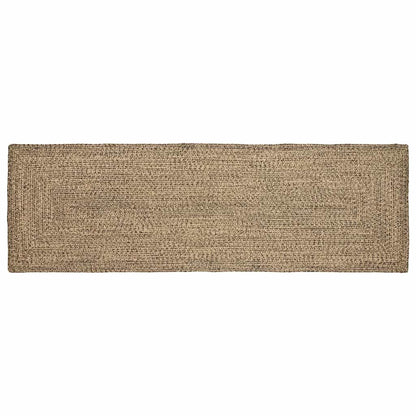 vidaXL Area Rugs Natural and Black 80 x 250 cm Jute