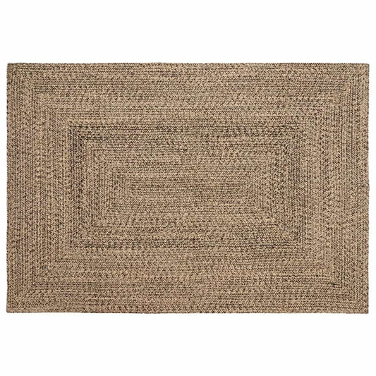 vidaXL Area Rugs Natural and Black 120 x 170 cm Jute