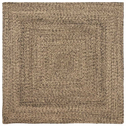 vidaXL Area Rugs Natural and Black 160 x 160 cm Jute