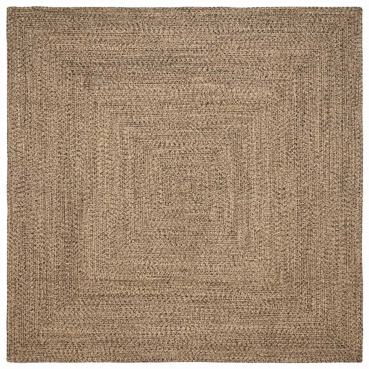 vidaXL Area Rugs Natural and Black 200 x 200 cm Jute