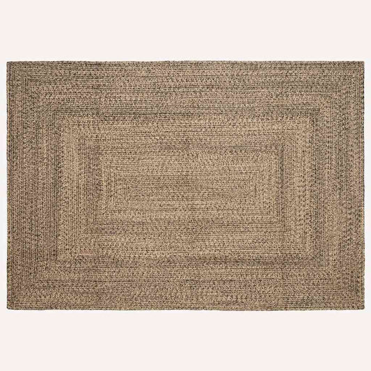 vidaXL Area Rugs Natural and Black 200 x 290 cm Jute