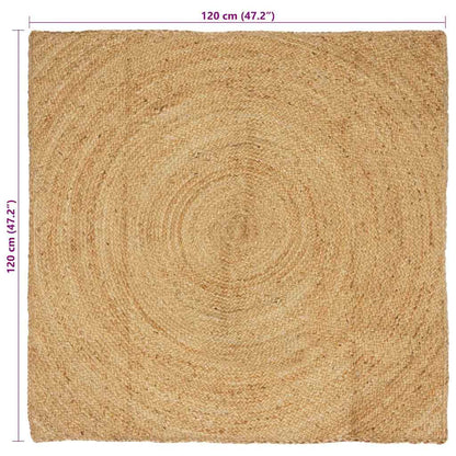 vidaXL Area Rugs Natural 120 x 120 cm Jute