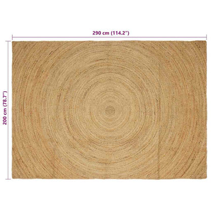 vidaXL Area Rugs Natural 200 x 290 cm Jute