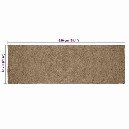 vidaXL Area Rugs Grey 60 x 250 cm Jute
