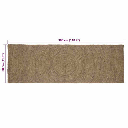 vidaXL Area Rugs Grey 80 x 300 cm Jute