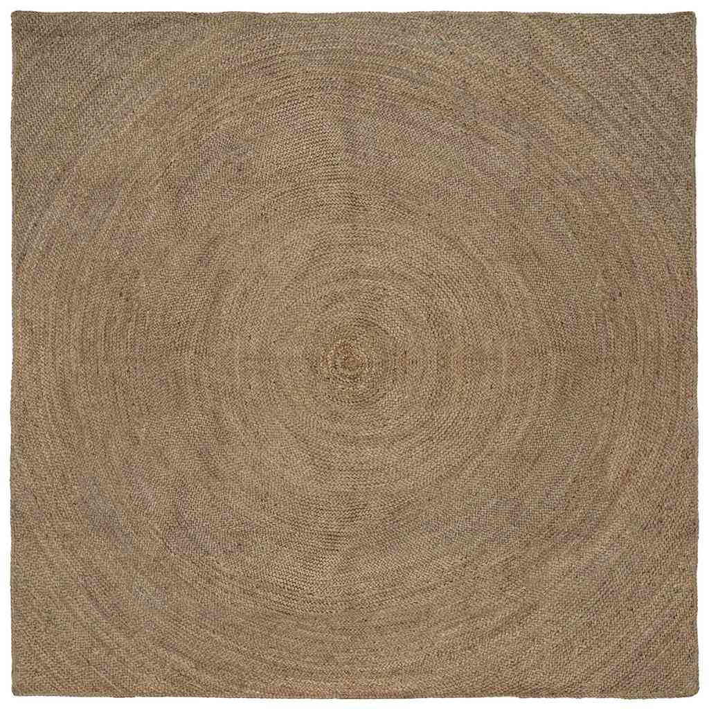 vidaXL Area Rugs Grey 240 x 240 cm Jute