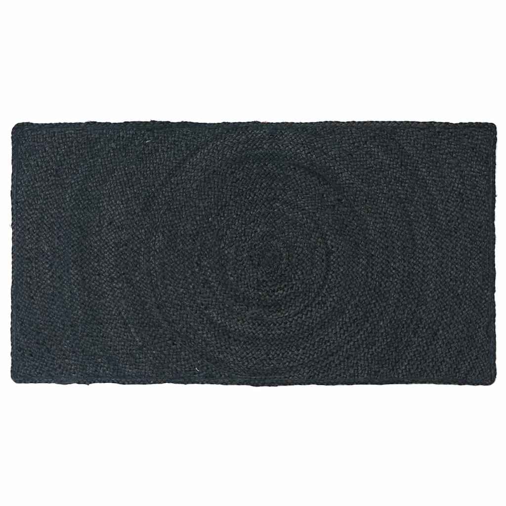 vidaXL Area Rugs Dark Grey 60 x 110 cm Jute