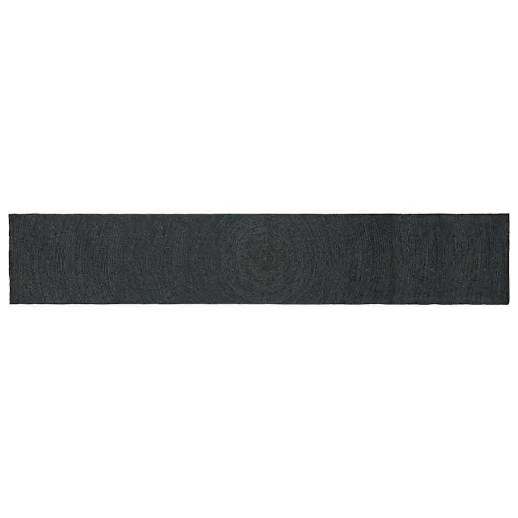 vidaXL Area Rugs Dark Grey 80 x 400 cm Jute