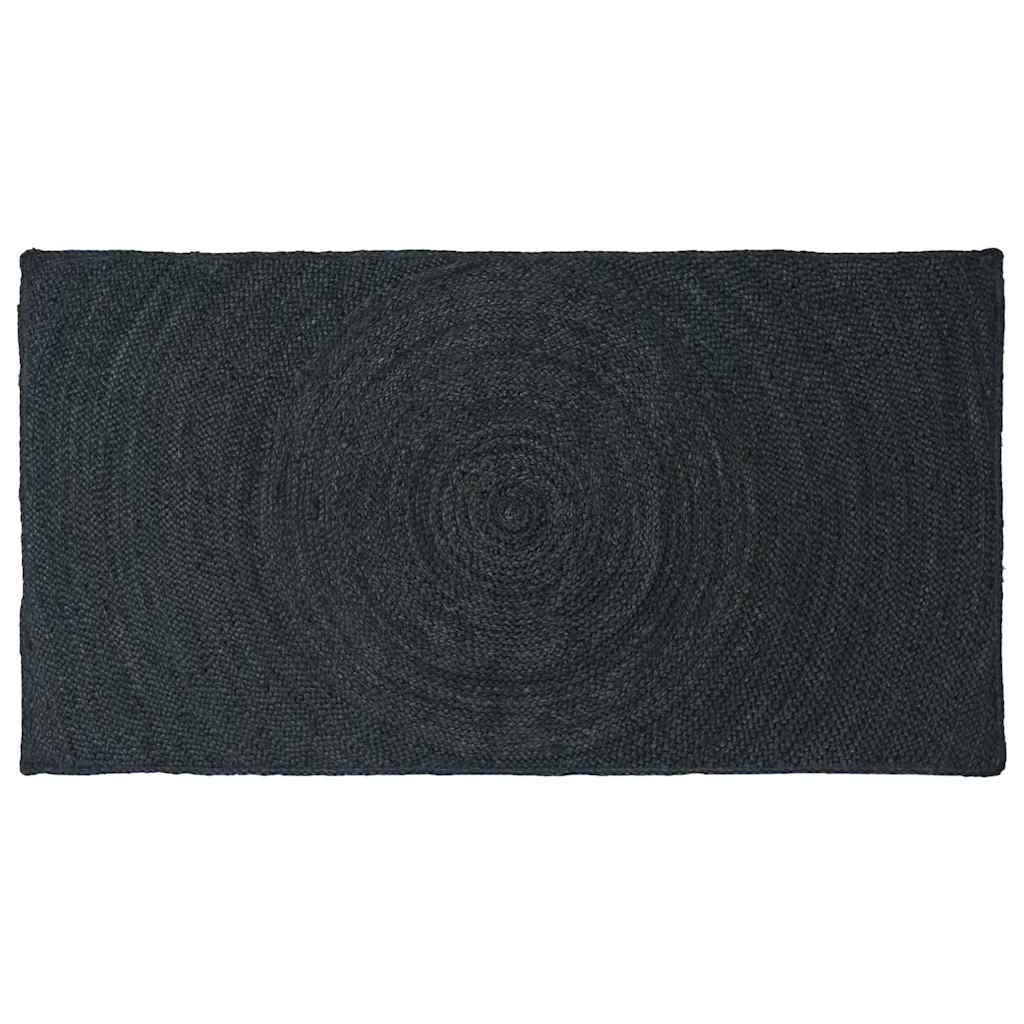 vidaXL Area Rugs Dark Grey 100 x 200 cm Jute