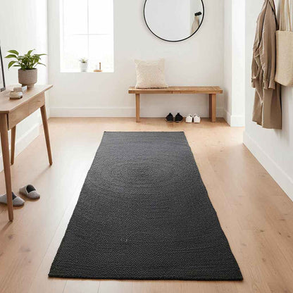 vidaXL Area Rugs Dark Grey 100 x 200 cm Jute