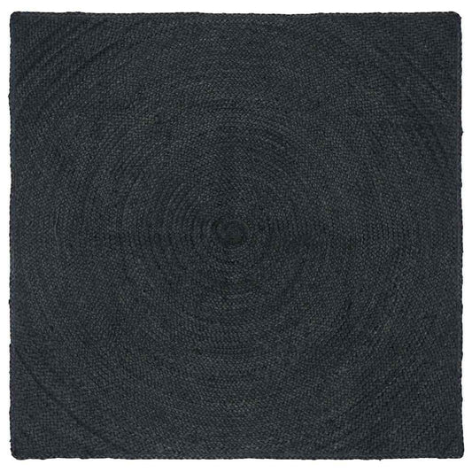 vidaXL Area Rugs Dark Grey 120 x 120 cm Jute