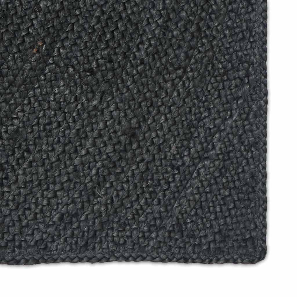 vidaXL Area Rugs Dark Grey 160 x 160 cm Jute