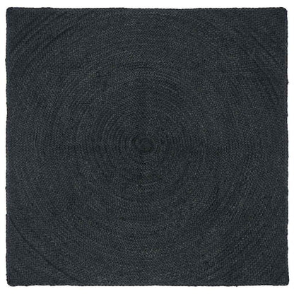 vidaXL Area Rugs Dark Grey 160 x 160 cm Jute