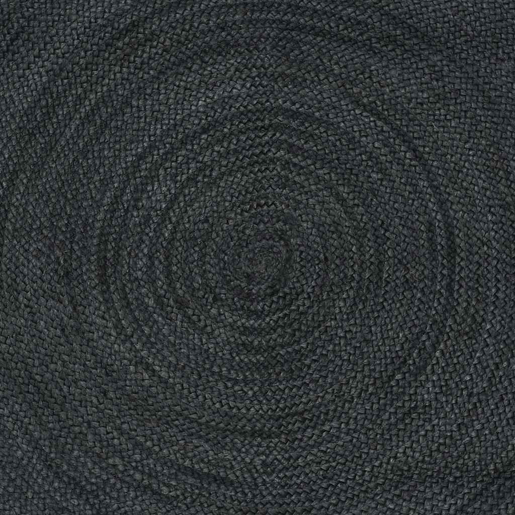 vidaXL Area Rugs Dark Grey 160 x 160 cm Jute