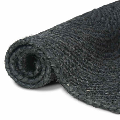 vidaXL Area Rugs Dark Grey 160 x 230 cm Jute