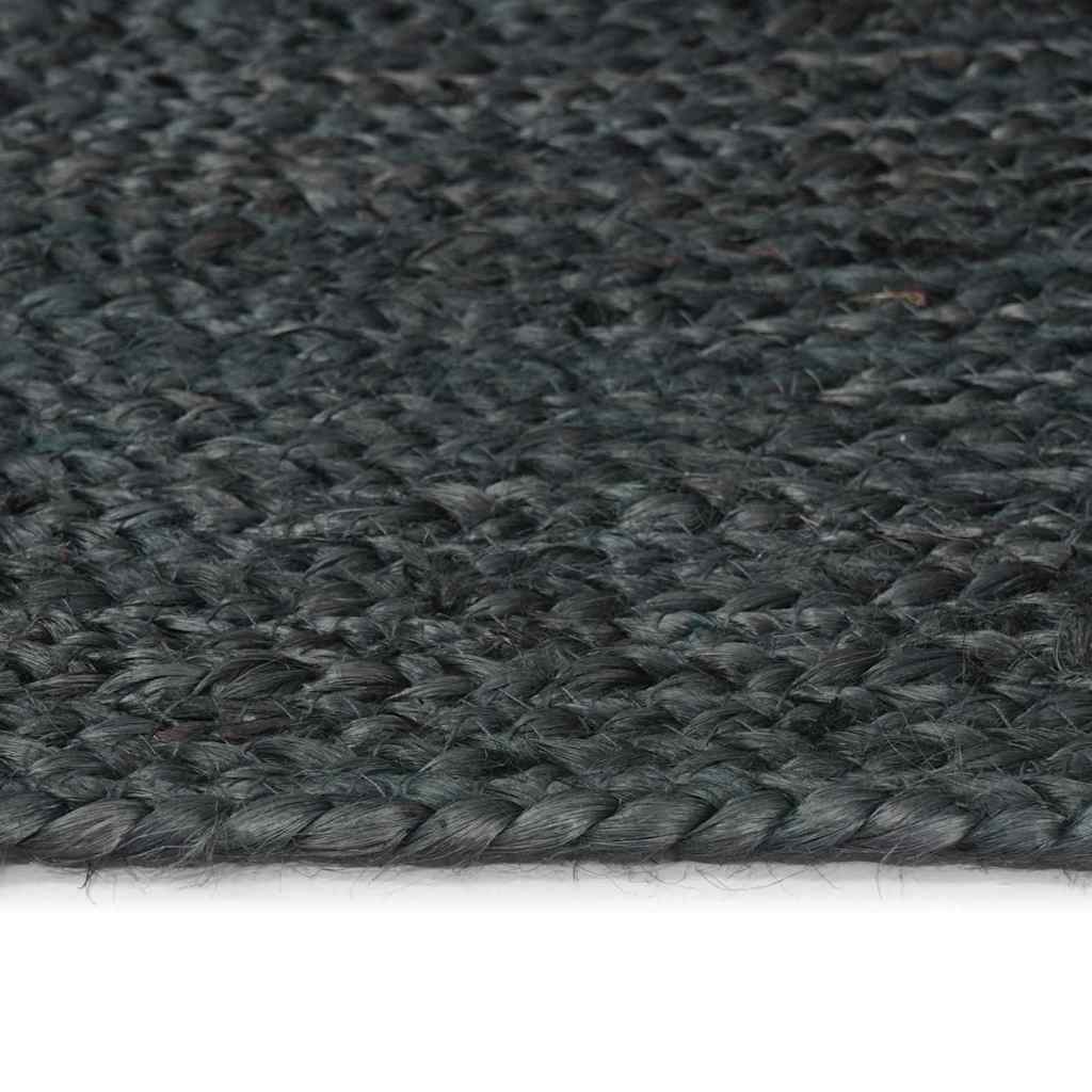 vidaXL Area Rugs Dark Grey 160 x 230 cm Jute