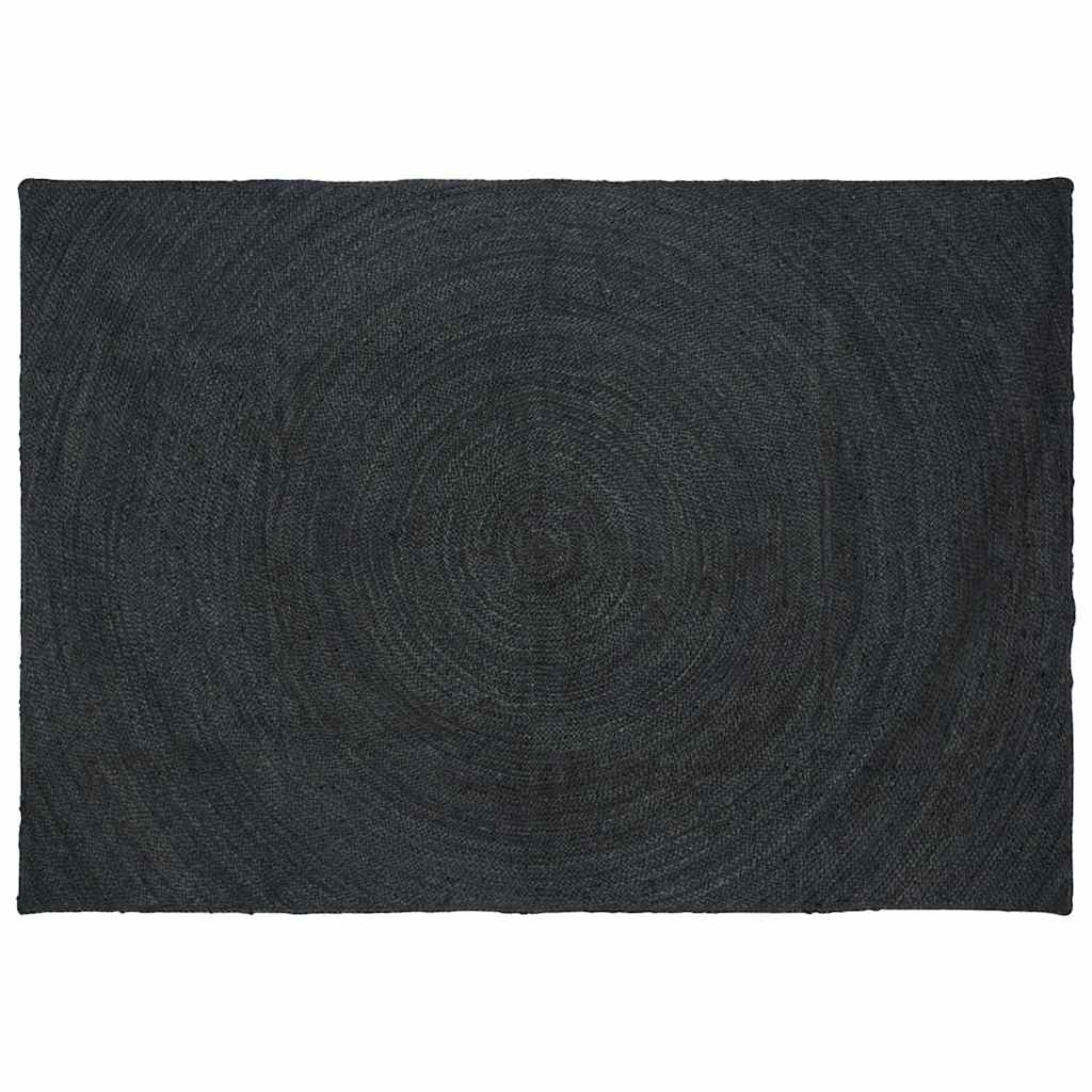 vidaXL Area Rugs Dark Grey 160 x 230 cm Jute