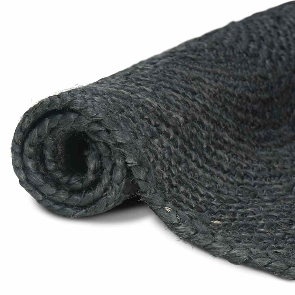 vidaXL Rug Dark Grey 300 x 300 cm Jute