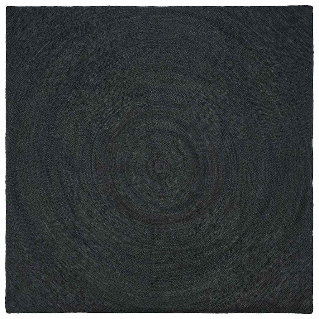 vidaXL Rug Dark Grey 300 x 300 cm Jute