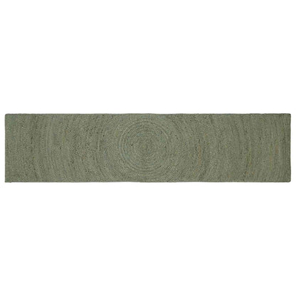 vidaXL Area Rugs Olive Green 60 x 300 cm Jute