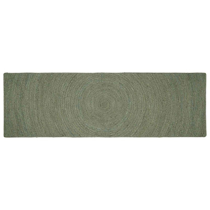 vidaXL Area Rugs Olive Green 80 x 300 cm Jute