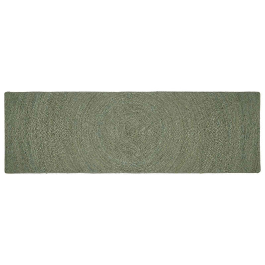 vidaXL Area Rugs Olive Green 80 x 300 cm Jute