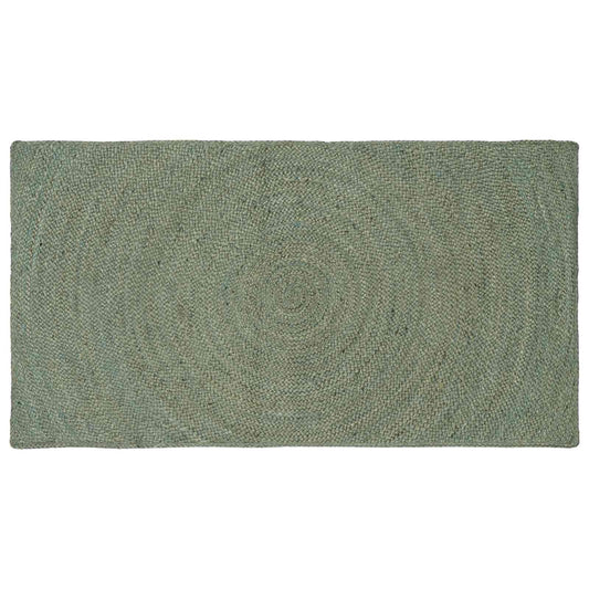 vidaXL Area Rugs Olive Green 100 x 200 cm Jute