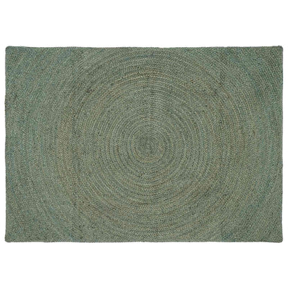 vidaXL Area Rugs Olive Green 140 x 200 cm Jute