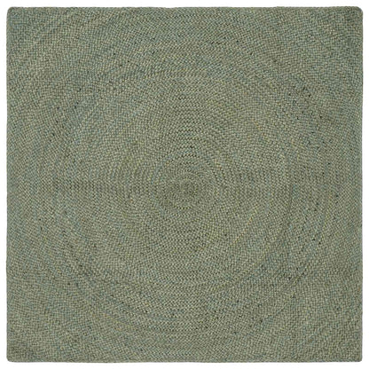vidaXL Area Rugs Olive Green 160 x 160 cm Jute