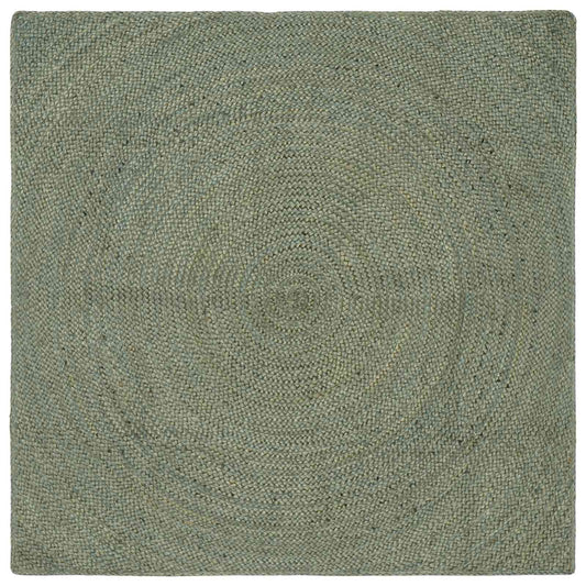 vidaXL Area Rugs Olive Green 160 x 160 cm Jute