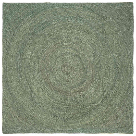 vidaXL Area Rugs Olive Green 240 x 240 cm Jute