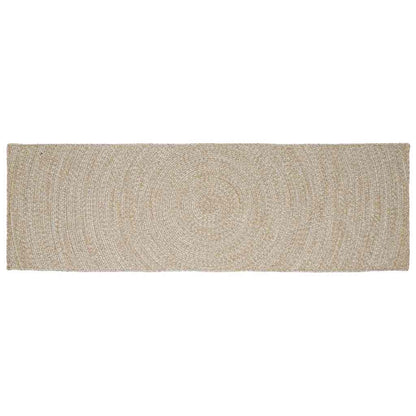 vidaXL Area Rugs Natural and White 60 x 250 cm Jute