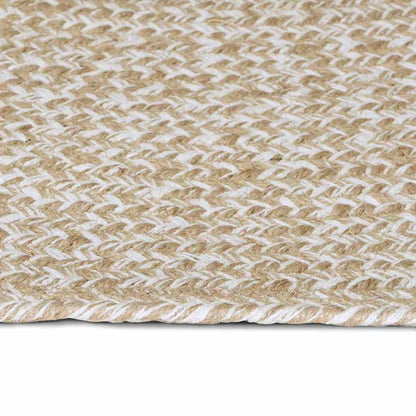 vidaXL Area Rugs Natural and White 60 x 400 cm Jute