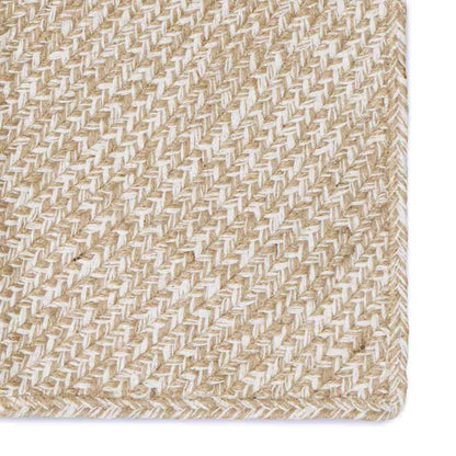 vidaXL Area Rugs Natural and White 60 x 400 cm Jute