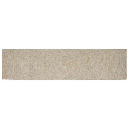 vidaXL Area Rugs Natural and White 60 x 400 cm Jute
