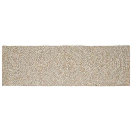 vidaXL Area Rugs Natural and White 80 x 200 cm Jute