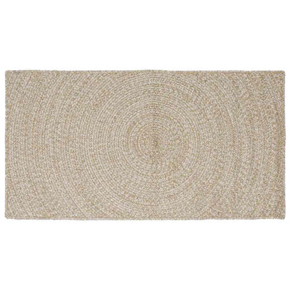 vidaXL Area Rugs Natural and White 100 x 200 cm Jute