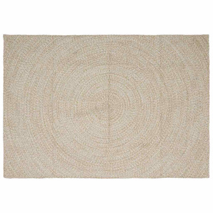 vidaXL Area Rugs Natural and White 200 x 290 cm Jute
